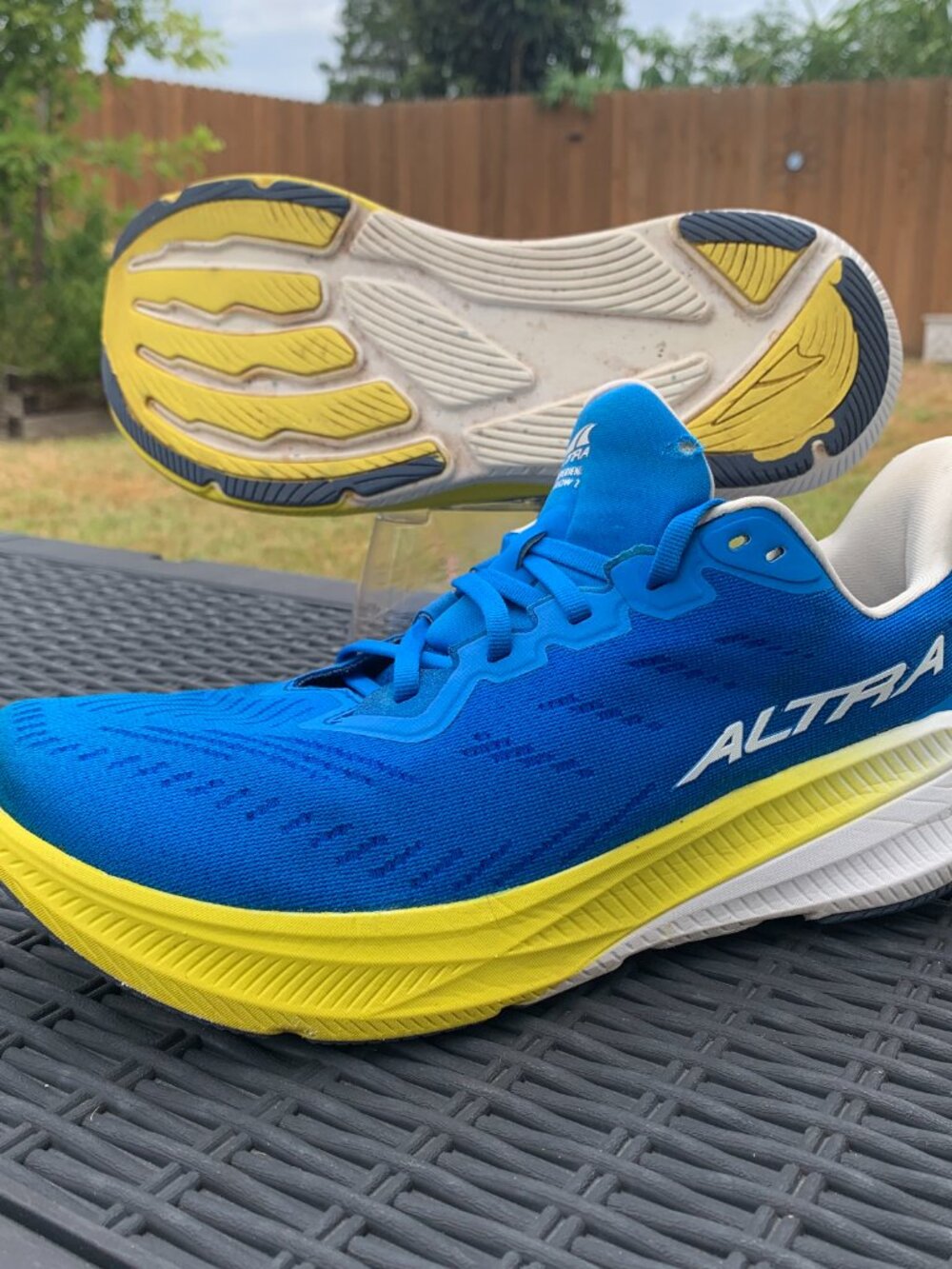 Altra Experience Flow 2 Men’s Size 10 Running Shoes - Blue / Yellow AL0A85RE470